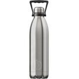 Chilly`s Original Silver Stainless Steel Μπουκάλι Θερμός 1.8lt